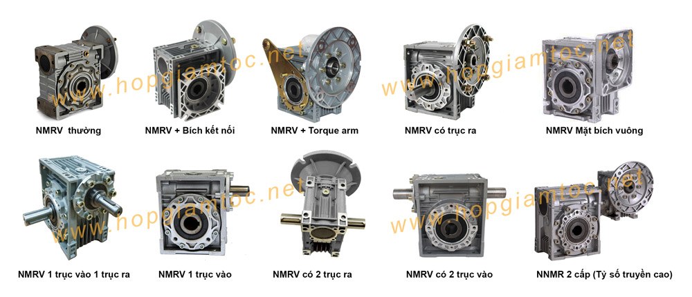 CÁC LOẠI HỘP GIẢM TỐC NMRV PHỔ BIẾN